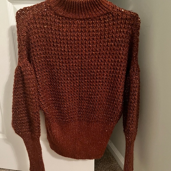Express Copper Flecks Bell Sleeve Sweater - Picture 6 of 8